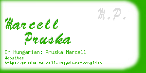 marcell pruska business card